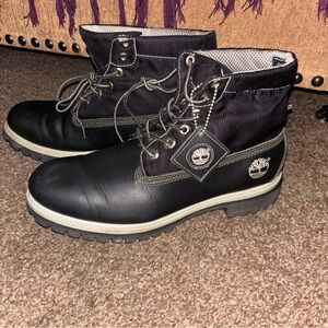 Timberland Men's Black and White Boots